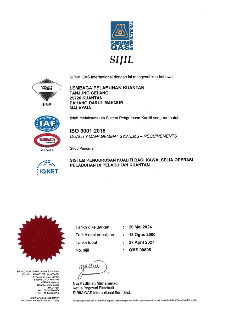 Sijil-ISO-9001